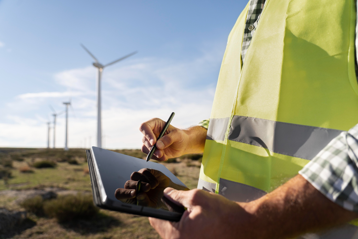 Hertz como parte de la instalación de estructuras eólicas